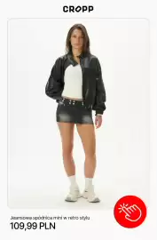 Cropp gazetka tydzień 34 Strona 6: Jeansowa spódnica mini w retro stylu Cropp €109,99