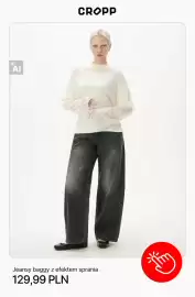 Cropp gazetka tydzień 34 Strona 8: Jeansy baggy z efektem sprania Cropp €129,99