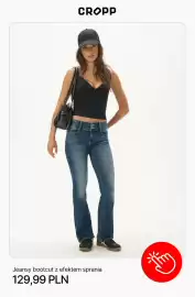 Cropp gazetka tydzień 34 Strona 9: Jeansy bootcut z efektem sprania Cropp €129,99