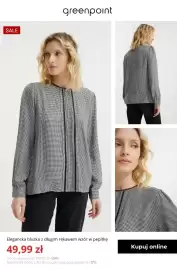 Greenpoint gazetka tydzień 34 Strona 11: Elegancka bluzka z długim rękawem wzór w pepitkę Greenpoint €49,99