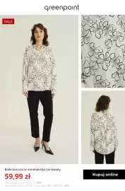 Greenpoint gazetka tydzień 34 Strona 5: Biała koszula w minimalistyczne kwiaty Greenpoint €59,99