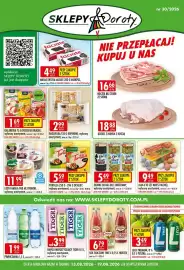 Sklepy Doroty gazetka tydzień 33 Strona 1: Sok tłoczony 100 % Hortex €6,79, Bagatelka wybrany asortyment €2,99