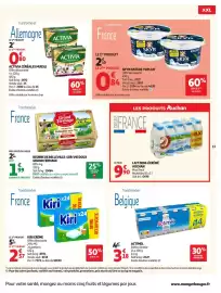 Catalogue Auchan Supermarché page 13: Auchan lait demi-écrémé auchan €9,90, Danone activia céréales muesli €2,00