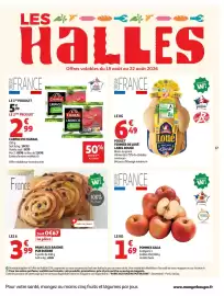 Catalogue Auchan Supermarché page 17: Sans marque pains aux raisins pur buerre €3,99, Sans marque pommes gala €1,69