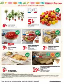 Catalogue Auchan Supermarché page 19: Sans marque tarte aux fraises €9,90, Sans marque plantes vertes €6,49