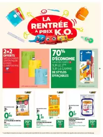 Catalogue Auchan Supermarché page 21: Bic lot de 8 colles 8g bic €3,99, Bic 27 stylos bille cristal bic €2,99