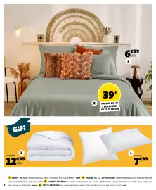 Catalogue GiFi page 2: PARURE DE LIT 2 PERSONNES GAZE DE COTON €39,00, GiFi Couette €12,99