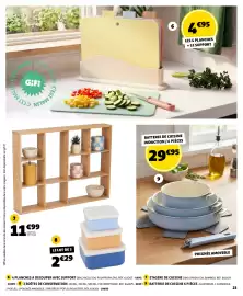 Catalogue GiFi page 23: LE LOT DE 3 €2,29, BATTERIE DE CUISINE INDUCTION €29,95