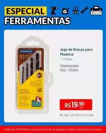 Catálogo Sodimac Página 2: Jogo de Brocas para Madeira €19,90