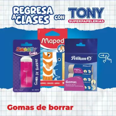 Tony Super Papelerías (válido hasta 31-08)