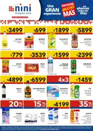 Catálogo Nini Mayorista semana 34 Página 1: Pozo vainillas €3.539,00, Morixe harina de trigo 000 €699,00