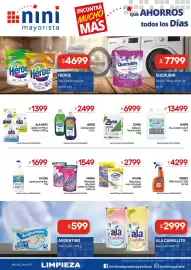 Catálogo Nini Mayorista semana 34 Página 10: Vanish prelavado doy pack €1.549,00, Heroe jab.liquido varios €2.499,00