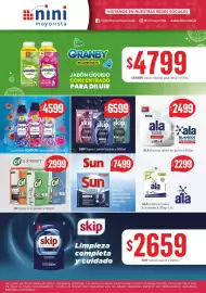 Catálogo Nini Mayorista semana 34 Página 13: Ala blancos jabón en polvo €2.499,00, Sun sal regeneradora €7.499,00