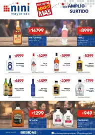 Catálogo Nini Mayorista semana 34 Página 20: MariPOSA petaca €2.099,00, White horse whisky €14.799,00