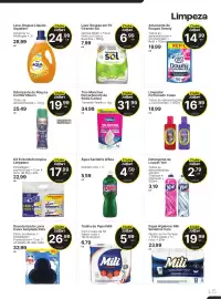 Encarte Comercial Zaffari Página 15: Água Sanitária Q'Boa €4,59, Tira-Manchas Percarbonato de Sódio Calisul €31,99
