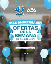 Catálogo APA Supermercados semana 34 Página 1