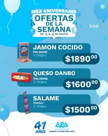 Catálogo APA Supermercados semana 34 Página 3: Paladini jamon cocido €1.890,00