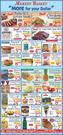 Market Basket weekly ad week 34 Page 1: King O West Honeydew Melons €4,99, Starbucks coffee k-cups €8,99