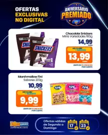 Folheto Rede Bom Lugar semana 34 Página 7: Chocolate snickers minimis variedades €13,99, Marshmallow Fini Sabeores €9,99