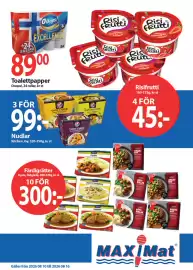 MaxiMat Svinesund kundeavis uke 34 Side 3: Kitchen Joy Nudlar €99,00, Toalettpapper €89,00