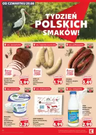 Kaufland gazetka tydzień 34 Strona 20: Kiełbasa wiejska €3,49