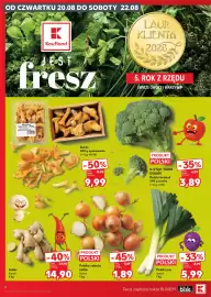 Kaufland gazetka tydzień 34 Strona 4: Brokuł K-Stąd Takie Dobre €3,89, Kurki Netto €9,99