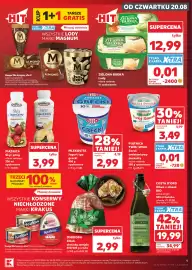 Kaufland gazetka tydzień 34 Strona 9: Lody Zielona Budka €12,99, Oliwa z oliwek Costa D'oro €19,99