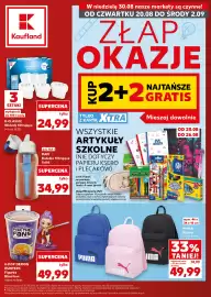 Kaufland gazetka Strona 1: Plecak Puma 46x34x15 cm €49,99, Butelka filtrująca Dafi Solid €34,99