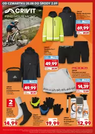 Kaufland gazetka Strona 16: Spray do naprawy opon rowerowych Crivit €12,99, Kurtka dwustronna damska Crivit €69,99