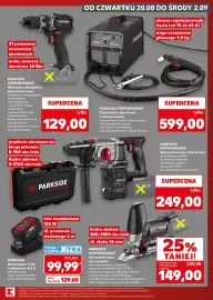 Kaufland gazetka Strona 3: Akumulatorowa wyrzynarka Parkside Performance €149,00