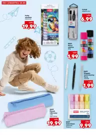 Kaufland gazetka tydzień 34 Strona 18: Cyrkiel Easy €6,99, Klej w sztyfcie Easy €1,99