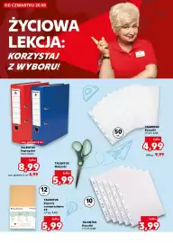Kaufland gazetka tydzień 34 Strona 26: Koszulki Talentus 10 sztuk €3,99, Koperty samoprzylepne C4 Talentus 12 sztuk €5,99