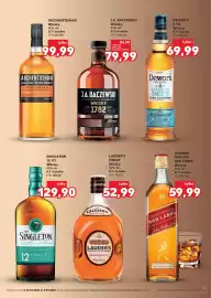 Kaufland gazetka | Alkohole Strona 15: Whisky Auchentoshan American Oak €99,99, Whisky Lauder's Finest €52,99