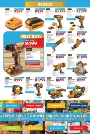 Chamberlain catalogue Page 4: INGCO CORDLESS FINISHING SANDER €699,00, Cordless Drill Kit INGCO €1.199,00