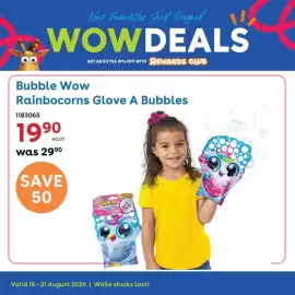ToysRUs catalogue week 33 Page 3: Bubble Wow Rainbocorns Glove A Bubbles €19,90