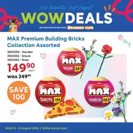 ToysRUs catalogue week 33 Page 7: MAX Premium Building Bricks Assorted €149,90