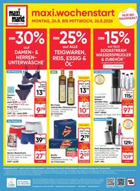 Maximarkt Flugblatt woche 34 Seite 24: Sodastream DUO Wassersprudler Titan €129,00, Calvin Klein Herren-Boxershorts €27,93