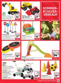 Maximarkt Flugblatt woche 34 Seite 23: Verkehrsschilder €17,99, Lena Bagger €14,99