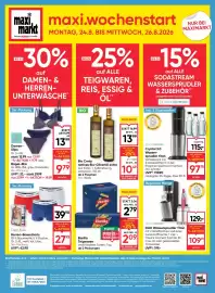 Maximarkt Flugblatt woche 34 Seite 24: Sodastream DUO Wassersprudler Titan €129,00, Calvin Klein Herren-Boxershorts €27,93
