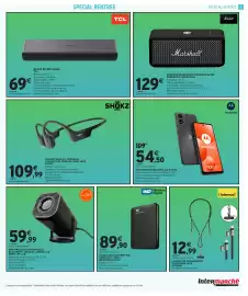 Catalogue Intermarché Hyper | multimédia page 3: SHOKZ CASQUE SANS FIL OPENRUN €109,99, TCL BARRE DE SON S45HE €69,00