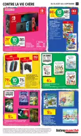 Catalogue Intermarché Hyper page 49: Nintendo Switch 2 €71,91, Max et Lili Calligram €6,20