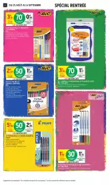 Catalogue Intermarché page 12: BIC Cristal Original €1,35, Bic 2 stylos-bille 4 couleurs + 5 cristal €0,95