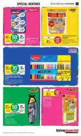Catalogue Intermarché page 13: BIC Kids €4,49, BIC Colle blanche €2,24
