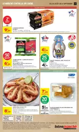 Catalogue Intermarché page 9: CHARAL CARPACCIO €6,50, CREVETTES CUITES €8,35