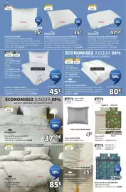 Catalogue JYSK page 6: WELLPUR Oreiller en mousse à mémoire STROKKEN €35,00, ULVIK Couette synthétique €45,00