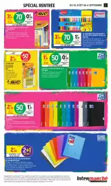 Catalogue Intermarché Express page 7: BIC Glue Stick €2,24, Maped 18 crayons de couleurs + 18 feutres format special €1,19
