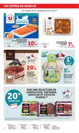 Catalogue Maximarché page 6: U Saveurs Jambon sec supérieur de montagne €20,99, Vendéen Thon Basquaise et son riz marin €7,95