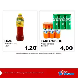 Volantino Iper Tosano settimana 34 Pagina 5: Fuze Tea assortito €1,20, Fanta/sprite classica/zero €4,00
