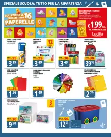 Volantino Tigros Pagina 18: Maxi quaderno monocromo €1,49, Evidenziatori Stabilo Boss Original - Pastel €3,49