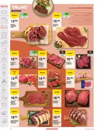 Folheto Continente semana 34 Página 10: Bife da pá de novilho angus €15,99, Alcatra de novilho limousine €18,99